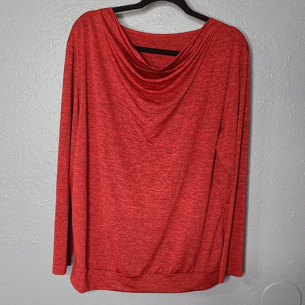 Peplum top red